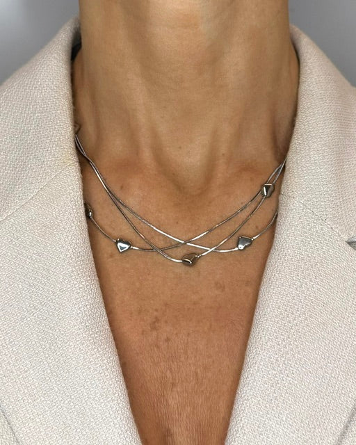 Collana Multifili Cuore